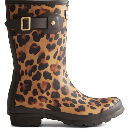 Hunter Original Korte Leopardlaarzen Rubber Dames Leopardenprint/Chocoladebruin Wellingtonlaarzen - Image 4