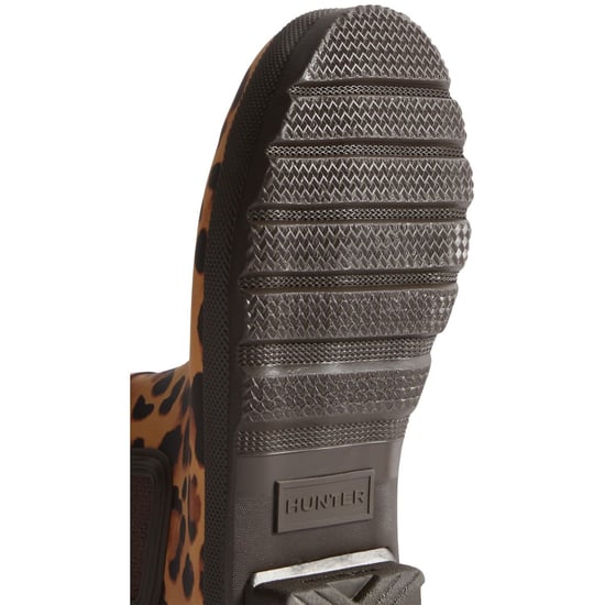 Hunter Original Chelsea Leopard Print Boot Rubber Women's Leopard Print/Chocolate Brown Wellington Boots - Image 3