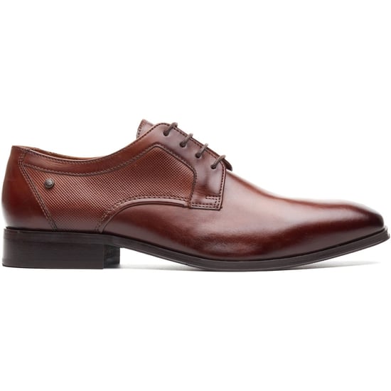 Base London Dome Lace Up Leather Men's Burnt Tan Lace-Up Shoes - Image 5