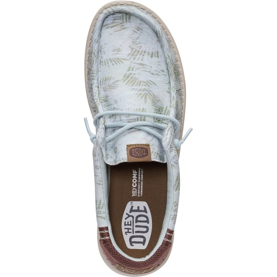 HEYDUDE Wally Tvättad Textil Herr Harbour Green/Multi Slip-on skor - Image 5