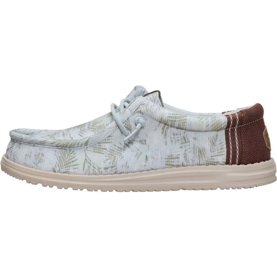 HEYDUDE Wally Tvättad Textil Herr Harbour Green/Multi Slip-on skor - Image 6