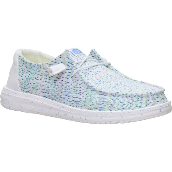 HEYDUDE Wendy Stretch Polyester Dames Witte/Multi Loafers - Image 1