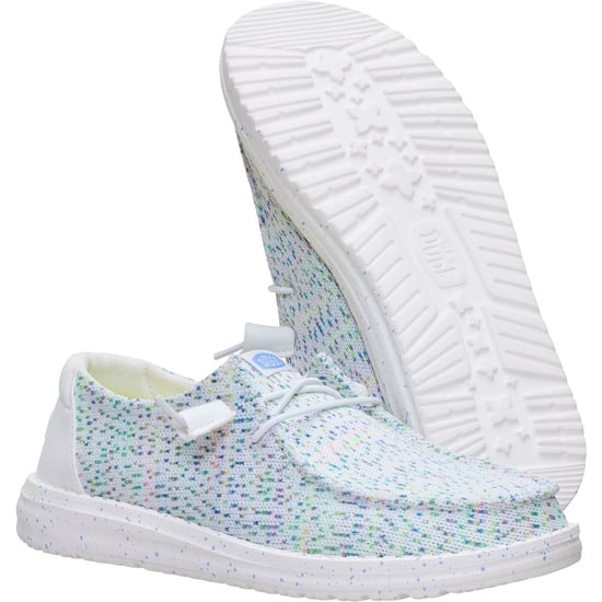 HEYDUDE Wendy Stretch Polyester Dames Witte/Multi Loafers - Image 3