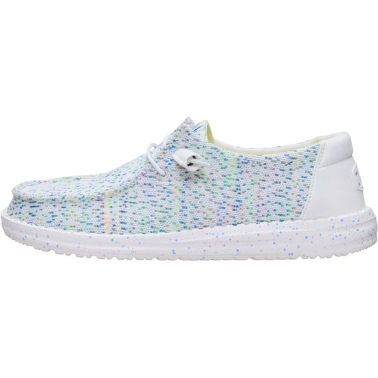 HEYDUDE Wendy Stretch Polyester Dames Witte/Multi Loafers - Image 5