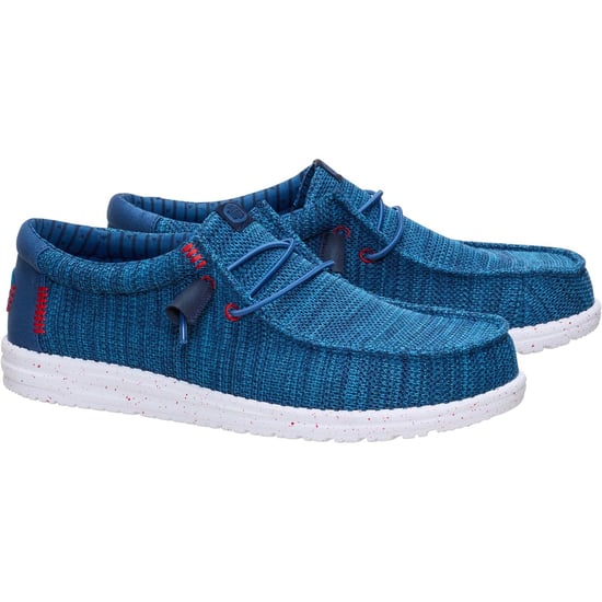 HEYDUDE Wally Stretch Sox Polyester Mäns Ensign Blå/Multi Tofflor - Image 3