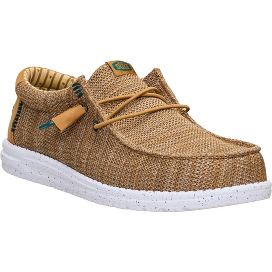 HEYDUDE Wally Stretch Sox Polyester Men's Bone Brown/Multi Loafers - Image 1