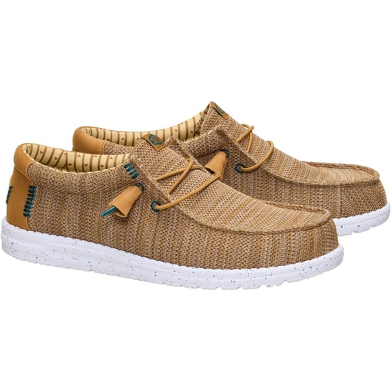 HEYDUDE Wally Stretch Sox Polyester Herrskor Bone Brown/Multi Loafers - Image 3