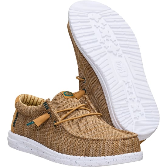 HEYDUDE Wally Stretch Sox Polyester Herrskor Bone Brown/Multi Loafers - Image 4