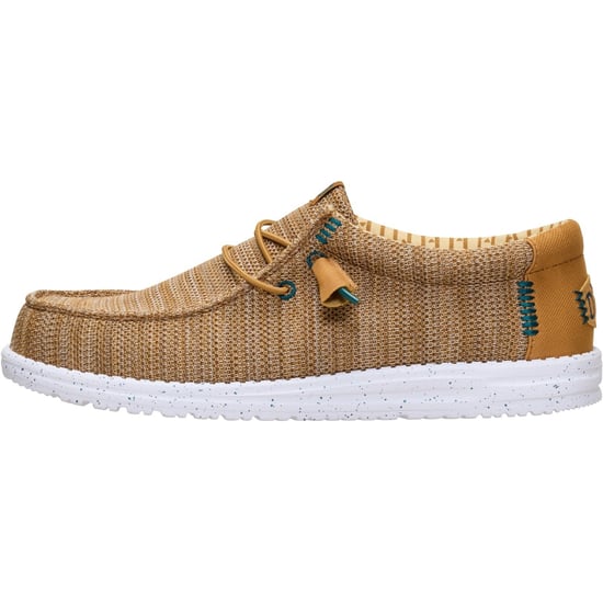 HEYDUDE Wally Stretch Sox Polyester Herrskor Bone Brown/Multi Loafers - Image 6