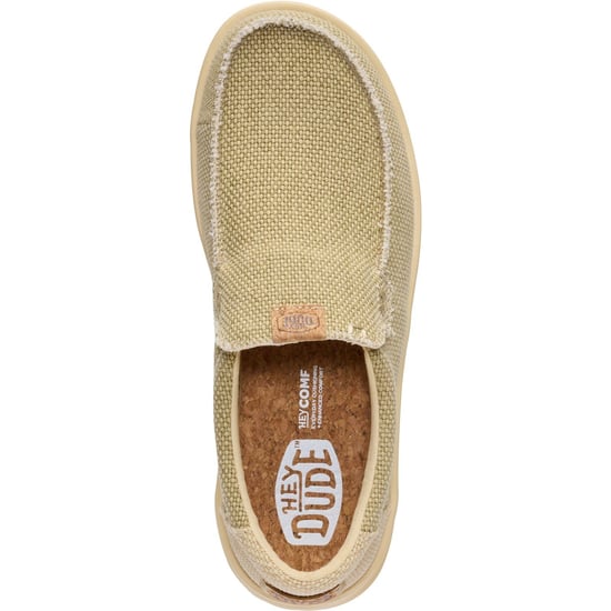 HEYDUDE Mikka Braided Textile Men's Olive Grey/Boulder Tan Loafers - Image 5