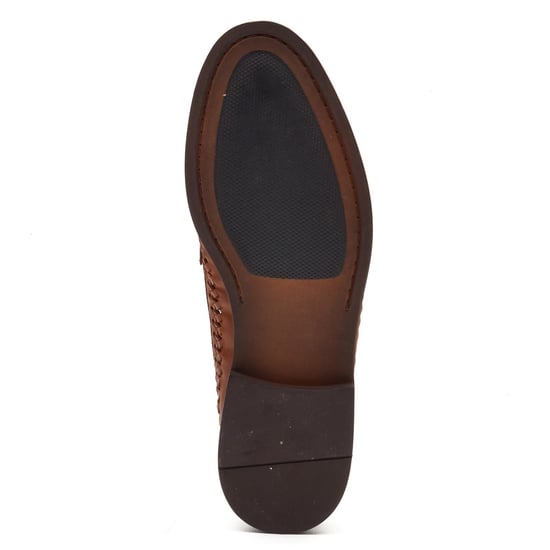 Base London Bracken Loafer Leder Heren Tan Loafers - Image 3