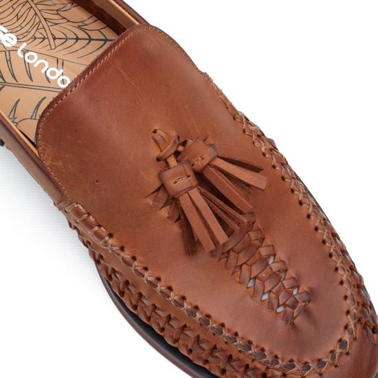 Base London Bracken Loafer Leder Heren Tan Loafers - Image 5