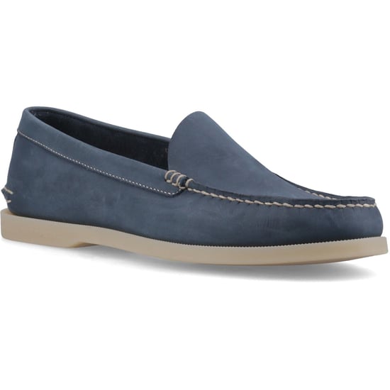 Sperry Authentic Venetian Leather Men's Navy Loafers - Image 1