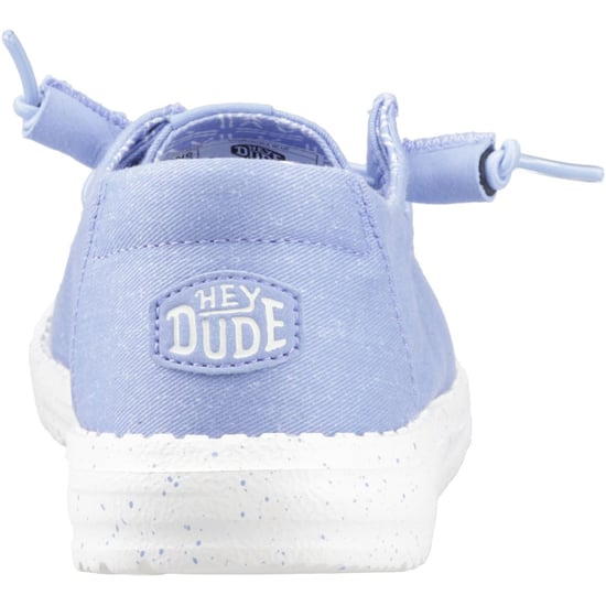HEYDUDE Wendy Stretch Canvas Textiel Vrouwen Hortensia Blauw Loafers - Image 2