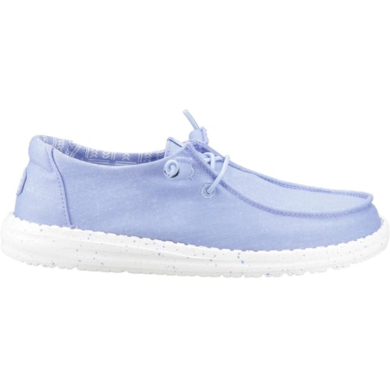 HEYDUDE Wendy Stretch Canvas Textiel Vrouwen Hortensia Blauw Loafers - Image 6