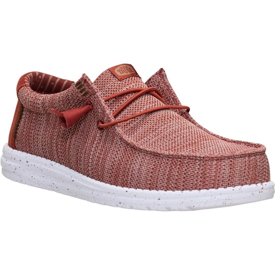 HEYDUDE Wally Stretch Sox Polyester Herrskor Bränd Röd/Multifärgad Loafers - Image 1