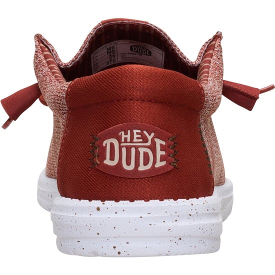 HEYDUDE Wally Stretch Sox Polyester Herrskor Bränd Röd/Multifärgad Loafers - Image 2