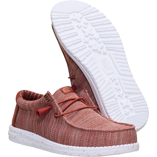 HEYDUDE Wally Stretch Sox Polyester Herrskor Bränd Röd/Multifärgad Loafers - Image 3