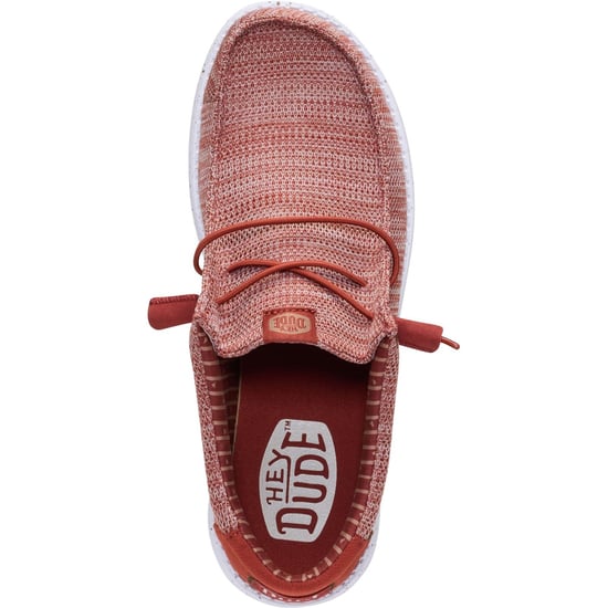 HEYDUDE Wally Stretch Sox Polyester Herrskor Bränd Röd/Multifärgad Loafers - Image 4