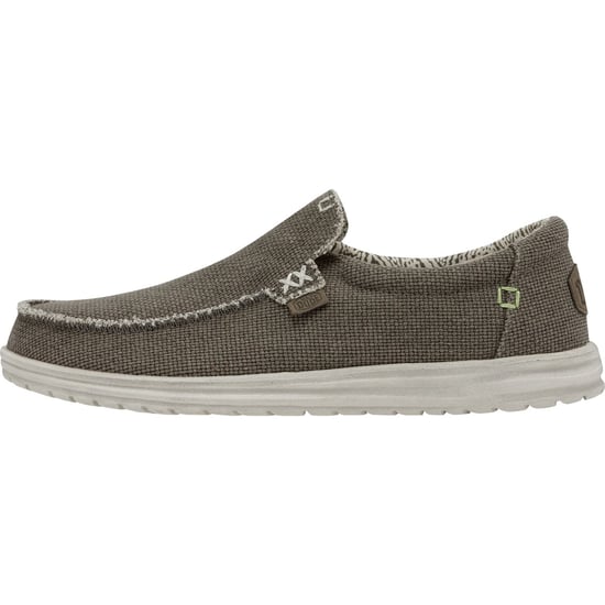 HEYDUDE Mikka Braided Textile Men's Fossil Loafers - Image 6