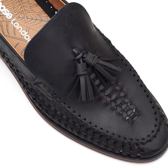 Base London Bracken Loafer Leren Heren Navy Loafers - Image 6