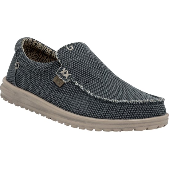 HEYDUDE Mikka Braided Textile Men's Deep Blue Loafers - Image 1