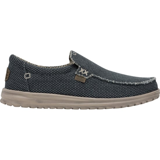 HEYDUDE Mikka Braided Textile Men's Deep Blue Loafers - Image 5