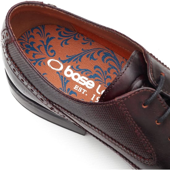 Base London Steeple Brogue Leather Men's Burnt Brown Brogues Shoes - Image 6