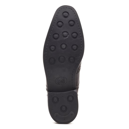 Base London Clarence Brogue Leather Men's Black Brogues Shoes - Image 3