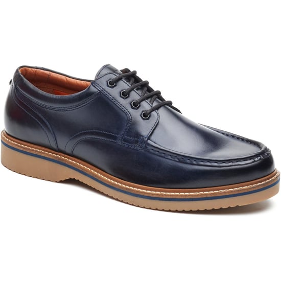 Base London Langdon Leather Men's Navy Boat Shoes - Image 1