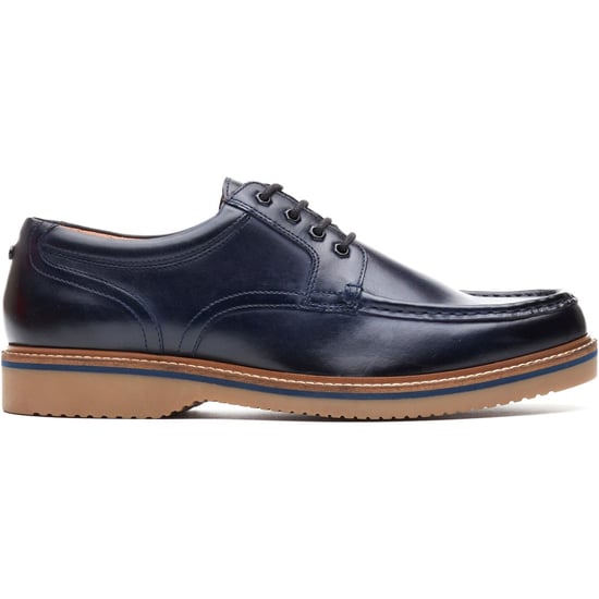 Base London Langdon Leather Men's Navy Boat Shoes - Image 5