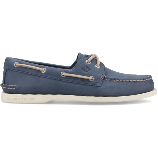 Sperry Authentic 2 Eye Boat Leather Men's Navy Boat Shoes - Image 3