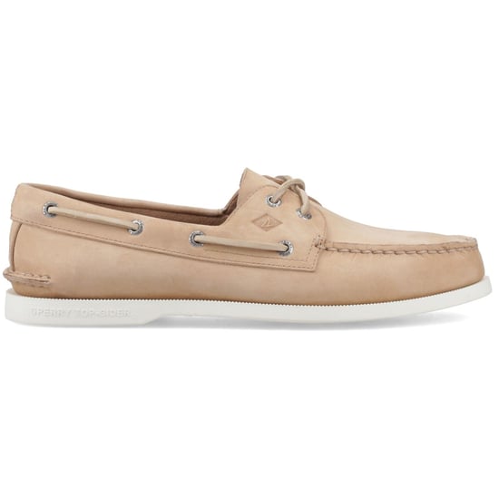 Sperry Authentic 2 Eye Boat Leather Men's Linen Multi Boat Shoes - Image 4