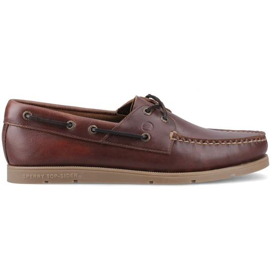 Sperry Oakland 2 Eye Boat Leather Men's Brown Boat Shoes - Image 5