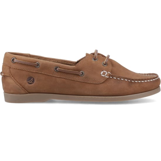 Sperry Balboa 2 Eye Boat Nubuck Women's Tan Boat Shoes - Image 5