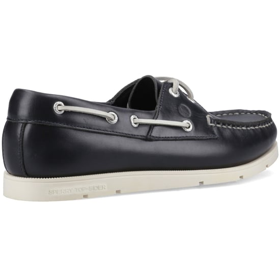 Sperry Oakland 2 Eye Boat Leather Men's Navy Boat Shoes - Image 2