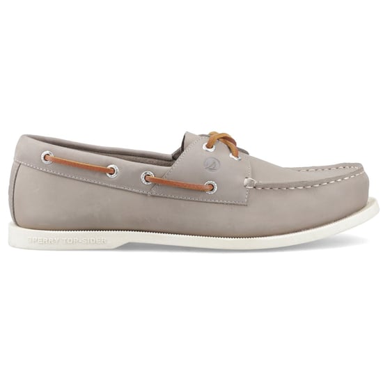 Sperry Tacoma 2 Eye Boat Leather Men's Grey Boat Shoes - Image 4
