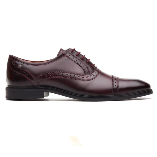 Base London Ascot Oxford Leren Heren Bordo Oxford Schoenen - Image 5