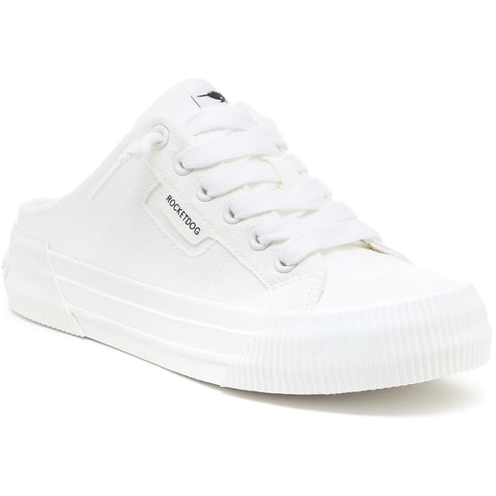 Rocket Dog Cheery Mule Canvas Textile Women's White Mules - Image 1