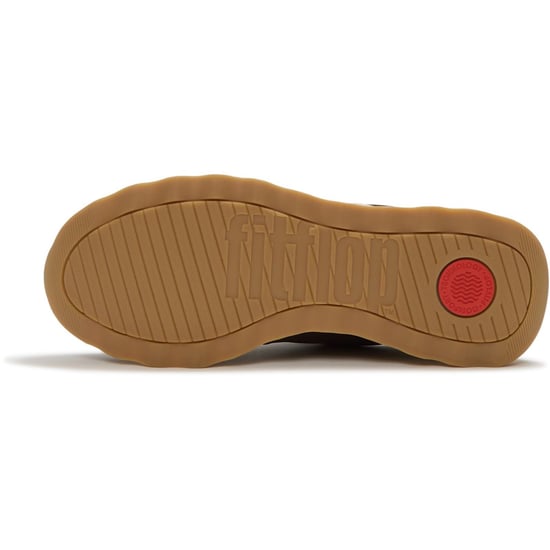 Fitflop Retro-Q FF Nylon Dames Sneakers Chocoladebruin/Parijsbeige - Image 2