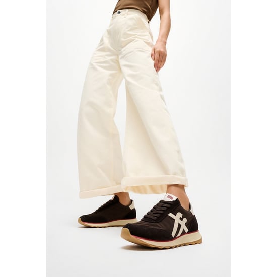 Fitflop Retro-Q FF Nylon Dames Sneakers Chocoladebruin/Parijsbeige - Image 6