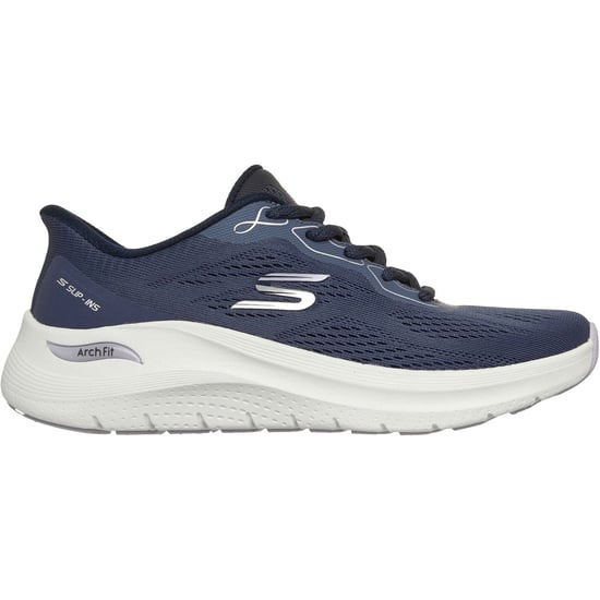 Skechers Arch Fit 2.0 Polyester Dames Navy Sneakers - Image 5