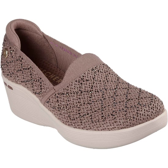 Skechers Pier-Lite My Reflection Polyester Dames Mocha Sneakers - Image 1