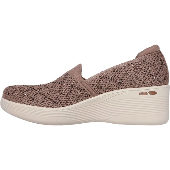 Skechers Pier-Lite My Reflection Polyester Dames Mocha Sneakers - Image 4