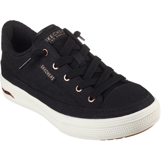 Skechers Arch Fit Arcade - Meet Ya There Textiel Dames Zwarte Sneakers - Image 1
