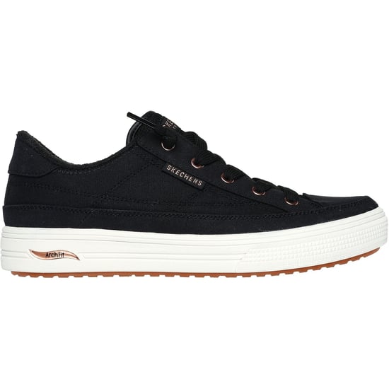 Skechers Arch Fit Arcade - Meet Ya There Textiel Dames Zwarte Sneakers - Image 5