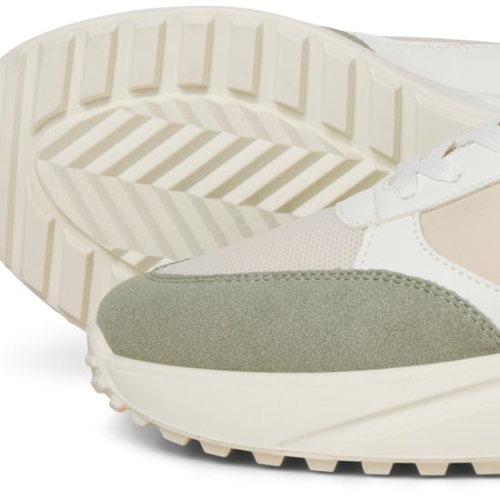 Jack & Jones Aspire Runner Polyurethane Men's White Seagrass / Bronze Green Trainers - Image 2