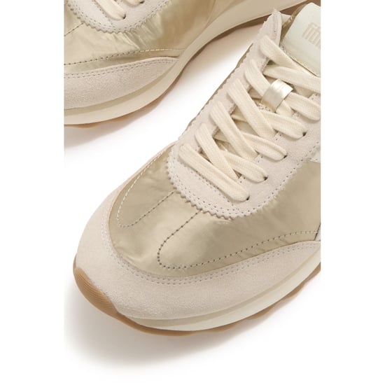 Fitflop Retro-Q FF Nylon Dames Platino Sneakers - Image 5