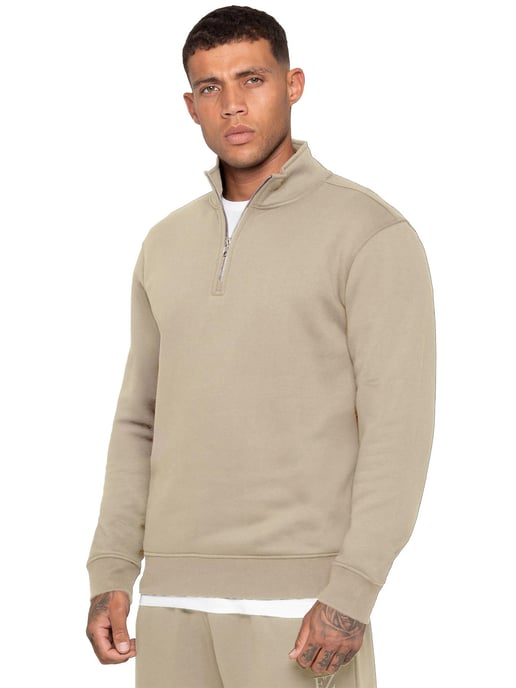 Enzo Milano | Heren Half-Zip Sweatshirt - Image 2