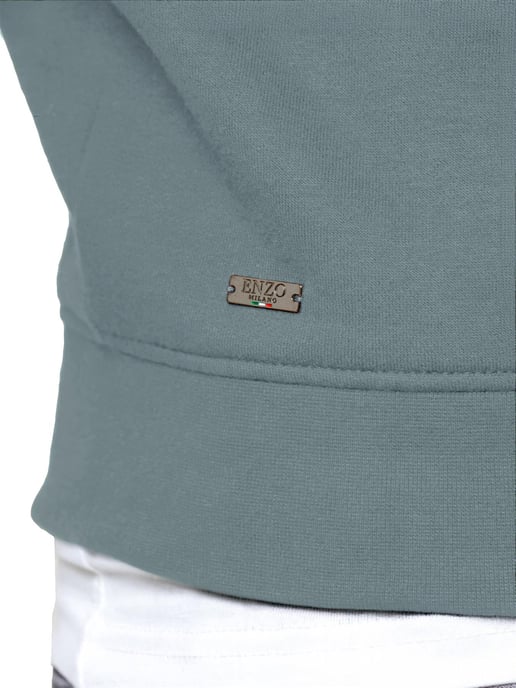Enzo Milano | Heren Half-Zip Sweatshirt - Image 4